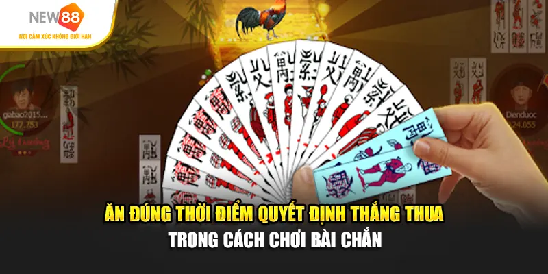 Ăn đúng thời điểm quyết định thắng thua trong cách chơi bài chắn