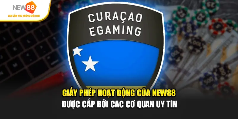 Giấy phép hoạt động của New88 được cấp bởi các cơ quan uy tín.