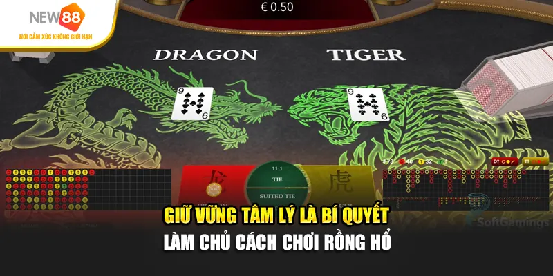 Giữ vững tâm lý là bí quyết làm chủ cách chơi Rồng Hổ